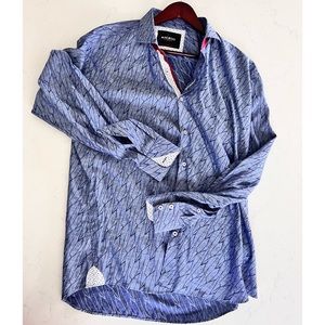 Maceo Blue Fun Button Down XL, Brand New With Tags, BNWT
